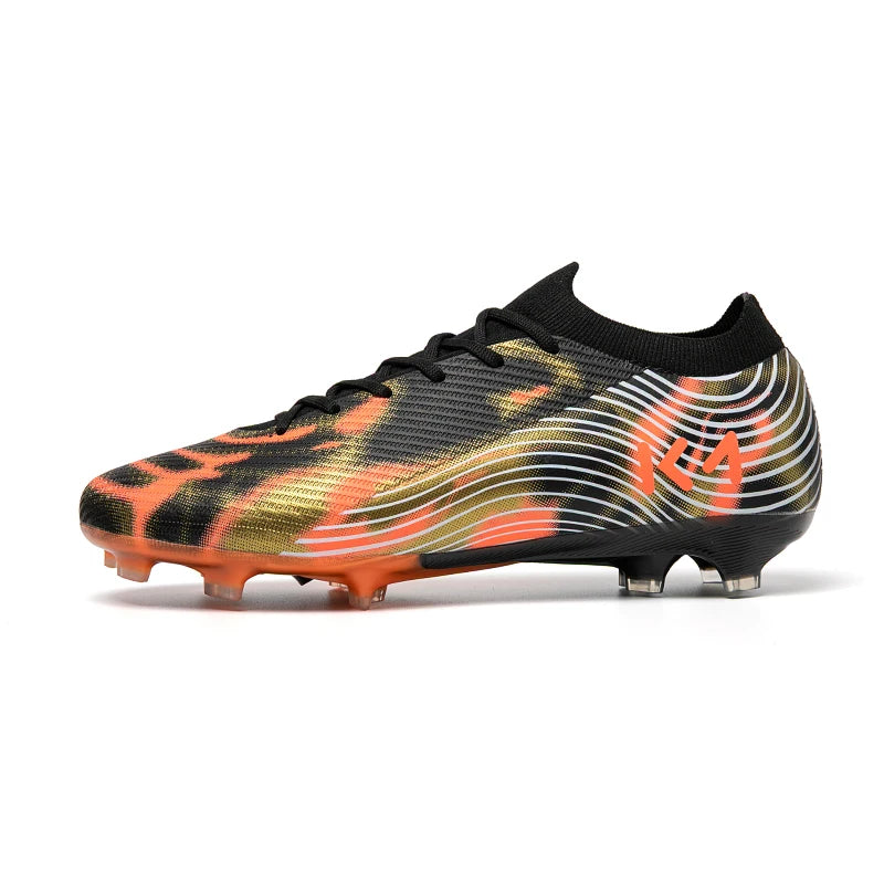 Chaussures de football à crampons longs pour adultes, résistantes à l'usure, respirantes, crampons de football pour hommes, chaussures de sport professionnelles pour entraînement et matchs