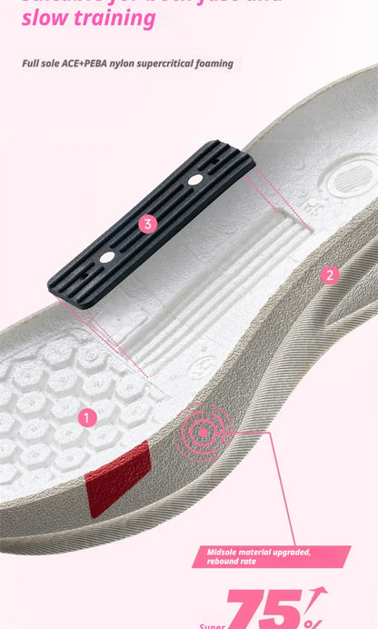 XTEP 2000km PRO Women's Running Sneakers 2026 Spring Cushioned Stability Comfort Lightweight Female Sports shoes 874218110043