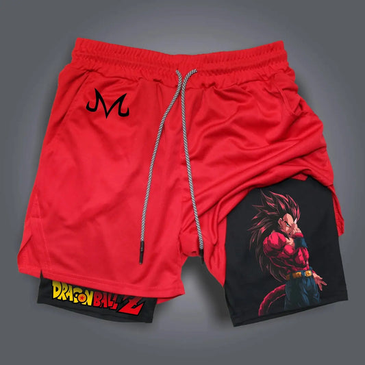 Dragon Ball Super Licensed Shorts 2025 - Japanese Anime Breathable Quick-Dry Beach Pants, Retro Y2K Hip Hop Style