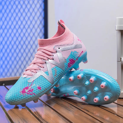 Zapatillas de fútbol para hombre, tacos de alto rendimiento, calzado profesional de fútbol sala, botas rápidas para campo de fútbol, zapatillas originales de entrenamiento para niño