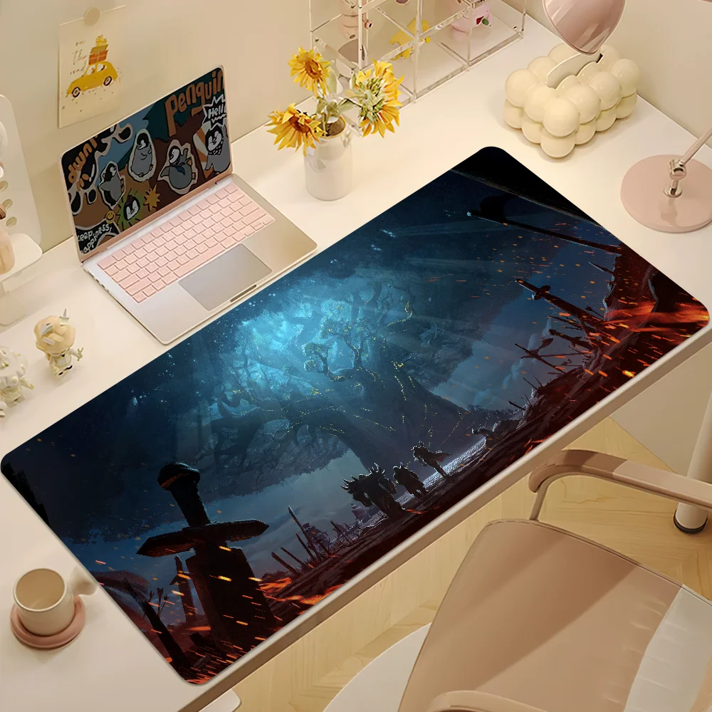 World of Warcraft Midnight Mouse Pad Non-slip Thickened MousePad Large Writing Lockedge Office Student Gaming Cushion