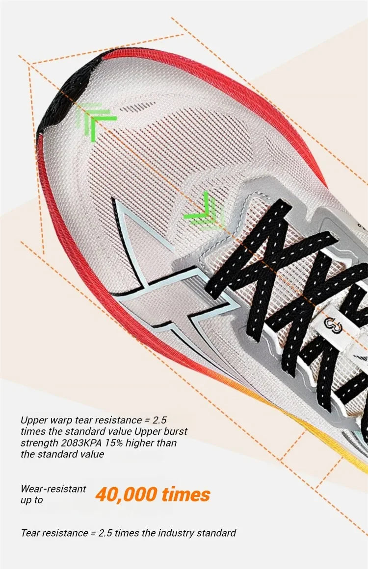 Xtep 2000km 3.0 Running Shoes Soft Universal Sneakers Cushioning Training Jogging Wear-Resistant Lightweight 875119110032