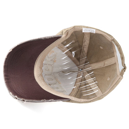 Vysoce kvalitní bavlněná baseballová kšiltovka s výšivkou ROCK pro muže a ženy, snapback kšiltovka pro outdoorový sport a ochranu před sluncem