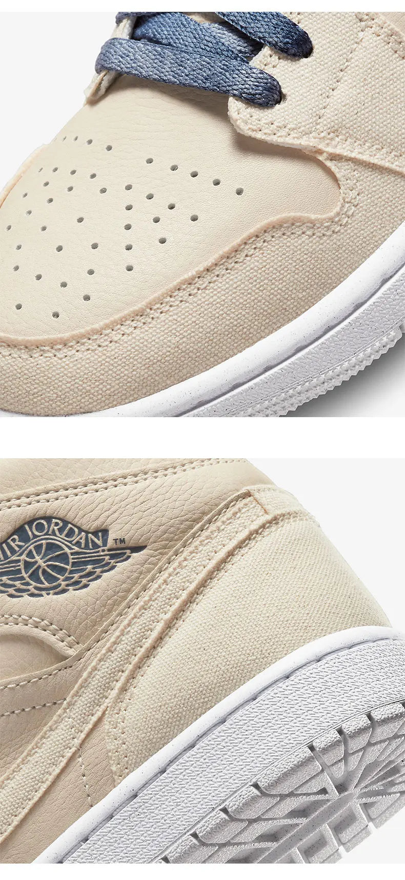 Oficiální originální dámské ležérní odolné vysoké tenisky Nike Air Jordan 1 DM9126-104