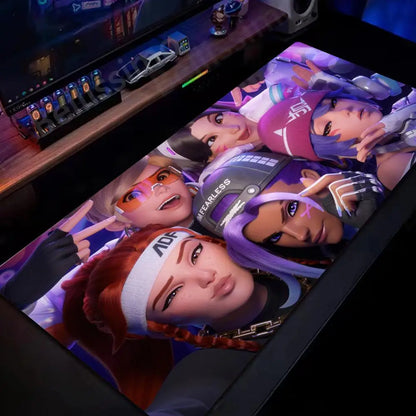 Großes Overwatch-PC-Gaming-Mauspad, süße pinke Tastatur-Erweiterungsmatte, Laptop-Gaming-Zubehör, Schreibtischmatte, Kawaii-HD-Teppich
