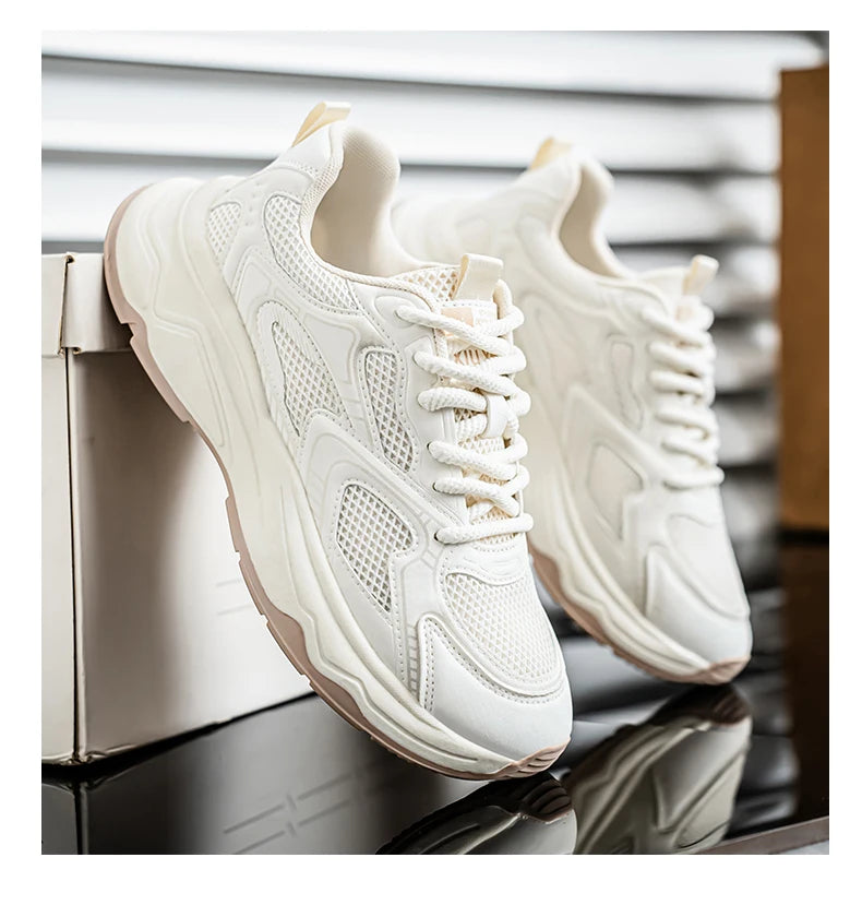 Men's speed casual sneakers spring summer soft-sole anti-slip breathable outdoor running shoes fashion Youth Joker sports shoes