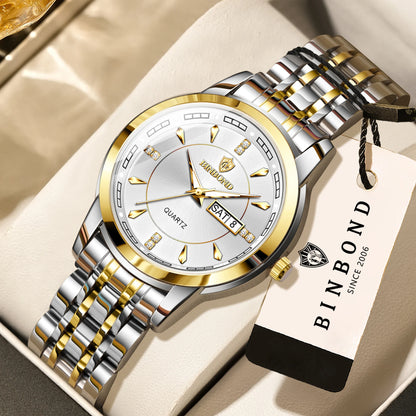 Genuine BINBOND luxury quartz watches for women – Water-resistant and luminous model – Gift idea (gift box included)