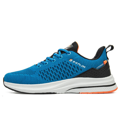 Baasploa løbesko til mænd – mærke, designer, mesh, casual sneakers, letvægts, snøresko, nye herresko til udendørs sport og tennis