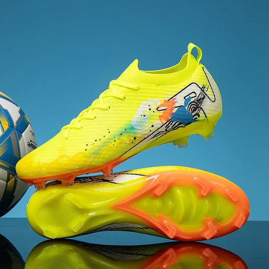 Neue Fußballschuhe für Herren, Fußballstollen FG, rutschfeste Trainingsschuhe, Fußballschuhe mit langen Stollen, ultraleicht für Spiele im Freien, Dropshipping