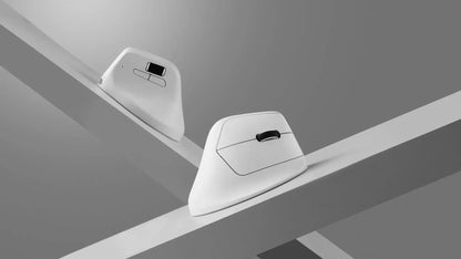 Ratón ergonómico inalámbrico Keychron M5 óptico con tasa de sondeo 8K, 2.4GHz y Bluetooth, Type-C, sensor 3950