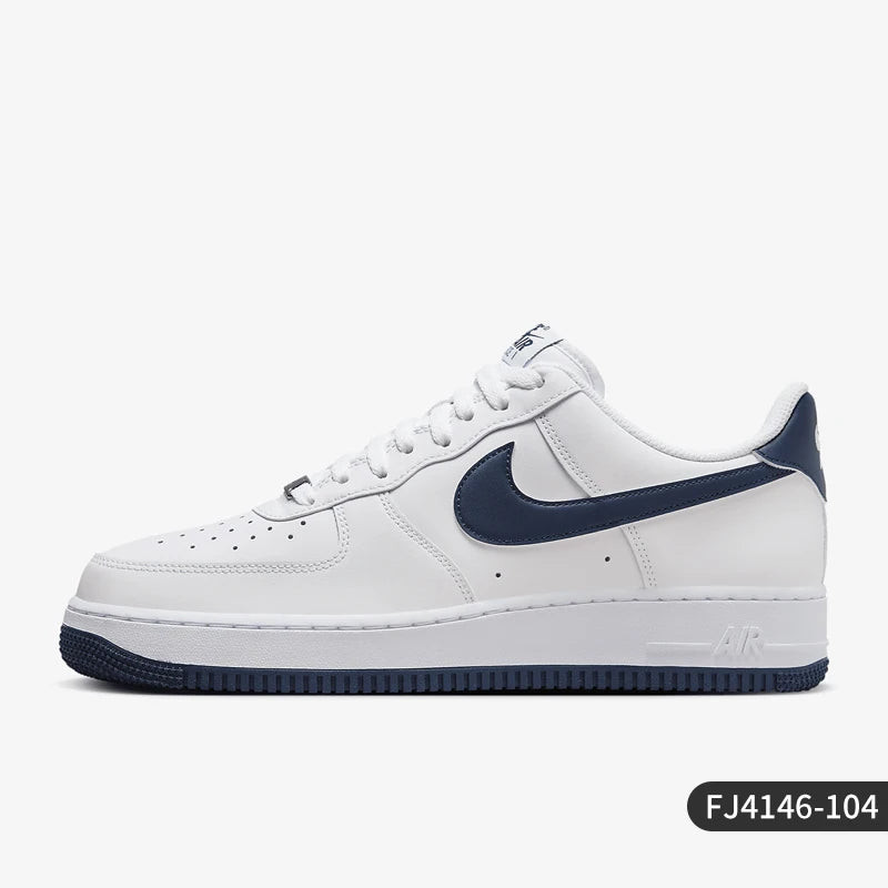 Nike officielle autentiske Air Force 1 07 afslappede slidstærke skateboard-sko til mænd FJ4146-104