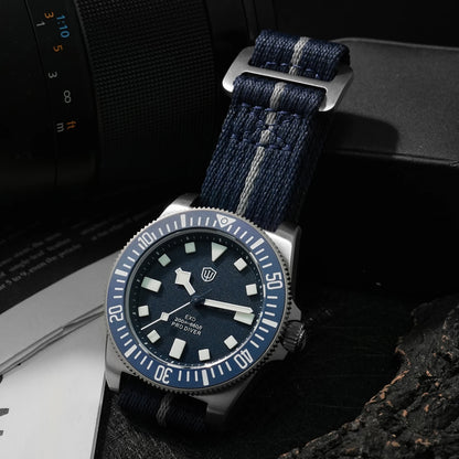Watchdives EXD 40Mm Titanium Dive Watch Man VH31 Sweep Quartz Watches 200 Waterproof Ar Sapphire BGW9 Luminous 316L Wristwatch