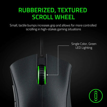 Oryginalna przewodowa mysz gamingowa Razer z sensorem optycznym 6400 DPI do laptopa, optyczna mysz Light Speed