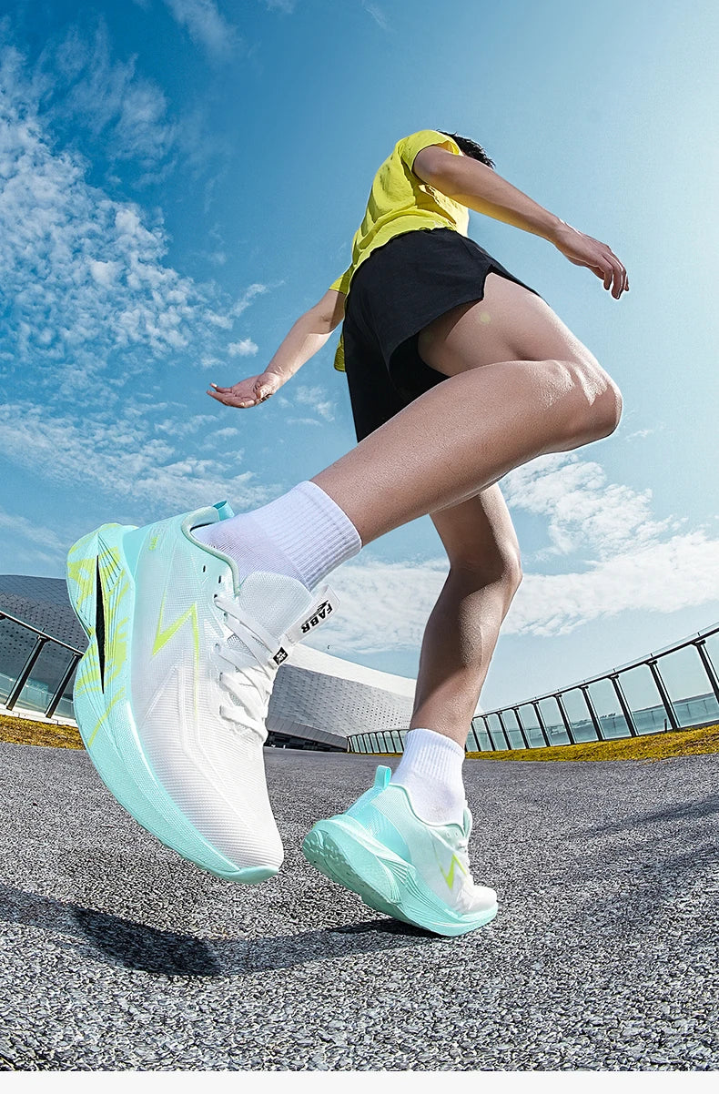 Zapatillas de running para hombre «Marathon Men», deportivas, especializadas, transpirables, ligeras, deportivas para mujer, antideslizantes, con suela de carbono, cómodas.