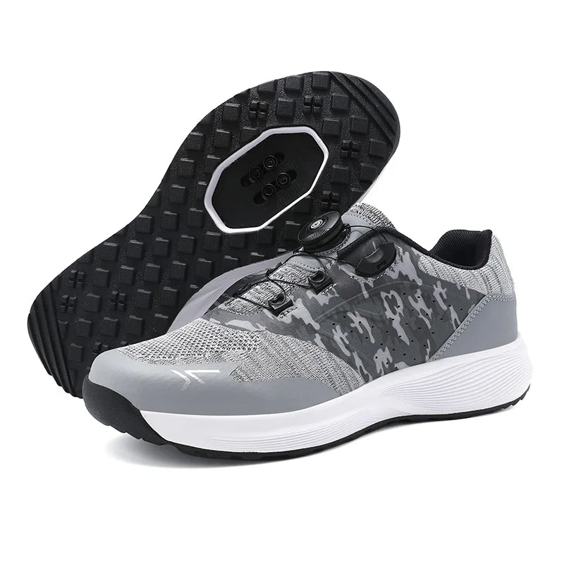 Cycling Sneakers MTB Men's Sports Dirt Bike Shoes SPD Pedal Mountain Bicycle Footwear Speed Racing Flat Off-Road Cycling Shoes