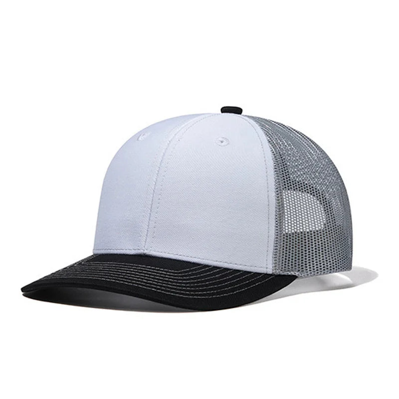 Hot Sale Summer Mesh Baseball Cap Men Women Slight Curved Snapback Trucker Hat Unisex Casual Outdoor Breathable Dad Cap Gorras