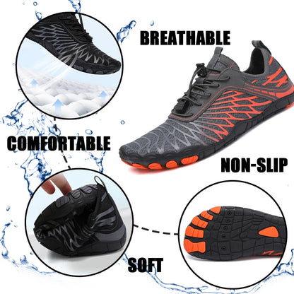 Scarpe da acqua da uomo, scarpe da spiaggia da donna, scarpe aqua da indossare a piedi nudi, scarpe da nuoto ad asciugatura rapida, scarpe da sport per guado, scarpe da canottaggio, pesca e surf