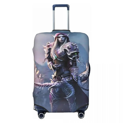 World Of Warcraft Sylvanas Windrunner Suitcase Cover Elastic Business Protector Luggage Supplies Vacation