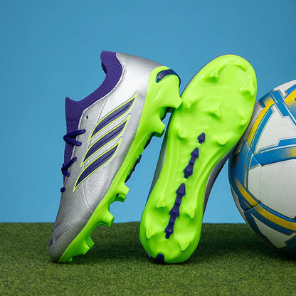 Nouvelles chaussures de football pour hommes, crampons pour enfants, chaussures de football professionnelles pour adultes, chaussures d'entraînement ultralégères antidérapantes pour garçons, livraison directe