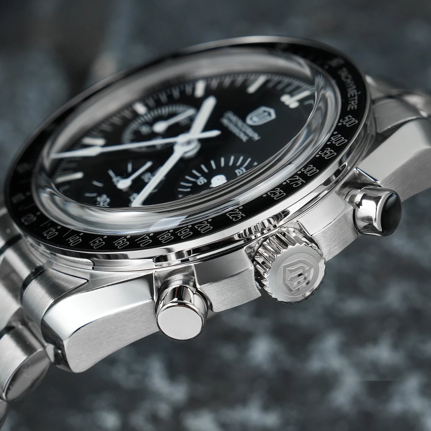 Orologio da uomo Watchdives New Wd1863 al quarzo VK63, cronografo con vetro zaffiro bombato, impermeabile, 39 mm, in acciaio, top brand, orologio business di lusso