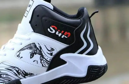 Nouvelles baskets antidérapantes pour hommes, chaussures de basket-ball montantes de luxe confortables, chaussures de course tendance et polyvalentes, chaussures décontractées