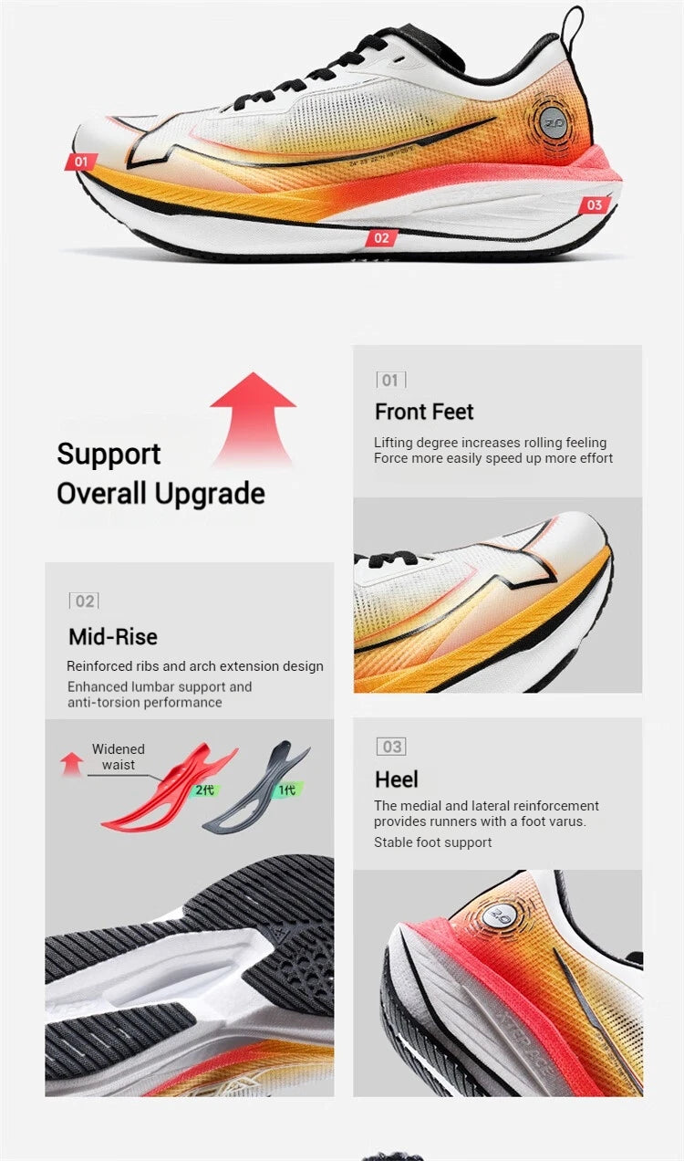 Xtep One Piece Model 2.0 Running Shoes For Men  Autumn Comfortable Stability Cushion Rebound Male Sneakers 876319110073