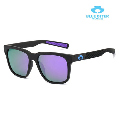 BLUE OTTER polarizált sportnapszemüveg UV400 kerékpározáshoz, horgászathoz, futáshoz, vezetéshez, férfiaknak és nőknek, kültéri szemüveg dobozzal BT03