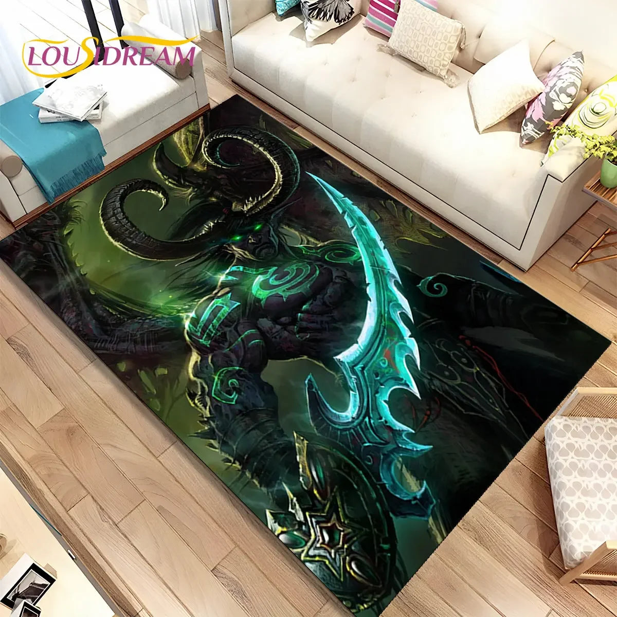 World of Warcraft,WOW ,Game Gamer Area Rug,Carpet Rug for Living Room Bedroom Sofa Doormat Decoration, Kid Non-slip Floor Mat 3D