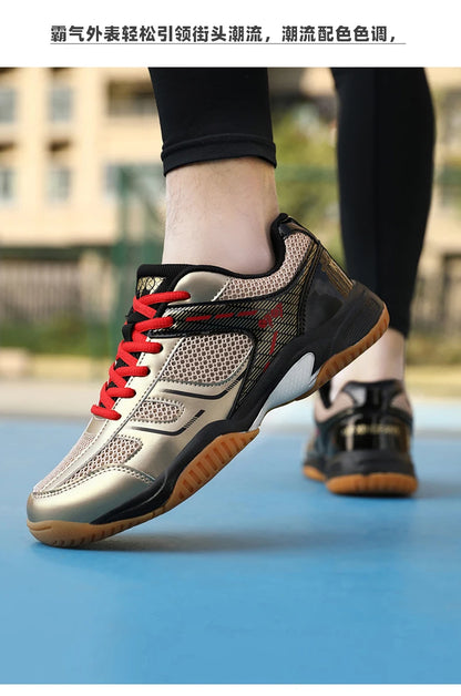 2025 Neue professionelle Badmintonschuhe, Sneaker für Herren, Tennisschuhe, atmungsaktiv, rutschfest, Volleyball-Sportschuhe für Männer und Frauen