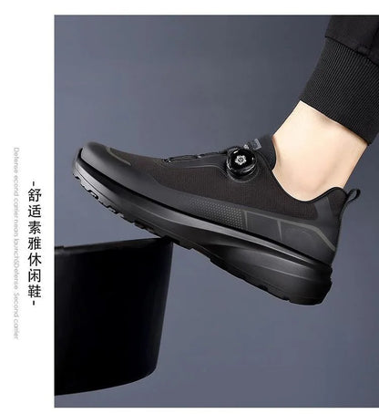 Outdoor Men's Sneakers 2026 New Spring and Summer Thick-Soled Sports Shoes Men's Hiking Daddy Shoes Casual Footwear for Men