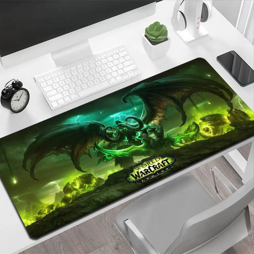 World of Warcraft Illidan Large Mouse Pad Gaming Mouse Pad PC Gamer Computer Mouse Mat Big Mousepad XXL Carpet Keyboard Desk Mat