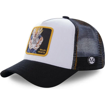Dragon Ball Son Goku muška hip-hop kapa s letećim vrhom, ljetna kapa s izbočenim vrhom, muška kapa s vezom, kapa s mrežastim podstavom, podesiva trucker kapa, sunčana vizira