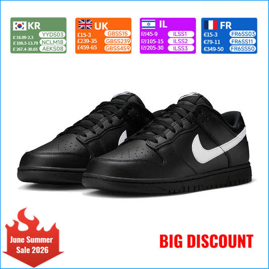 Nike Unisex Flat Rubber Sole Classic Versatile Durable NIKE DUNK LOW IO7606-010