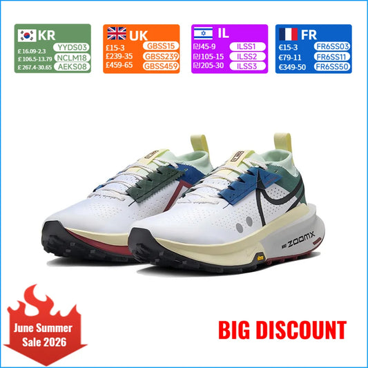 Nike Zegama Trail 2 Women's Casual Shoes Hiking Trail Running Shoes with Slip-Resistant and Durable Outsole Model: FD5191-101