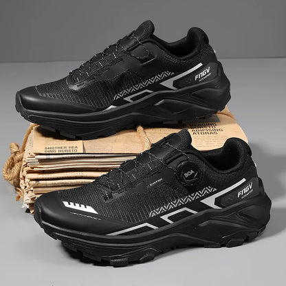 Scarpe da running da uomo primavera/estate, scarpe da trekking outdoor resistenti all’usura con chiusura BOA, stile sportivo e casual traspirante
