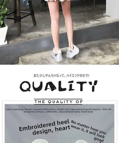 Schuhe 2025 Damen Laufschuhe Frühling Herbst, modisch, weiß, atmungsaktiv, mit bestickten Blumen, Schnürung, lässige Sneaker, Zapatos De Mujer