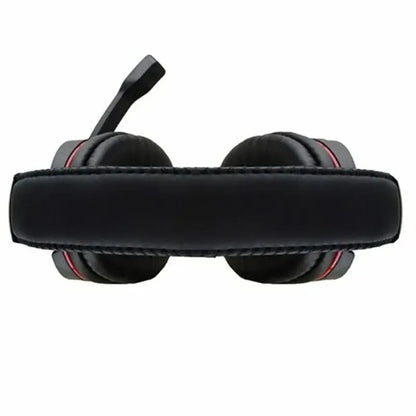 Casque gaming filaire avec éclairage, microphone réglable, son surround stéréo, coussinets auriculaires doux, pour PC, ordinateur portable et téléphone