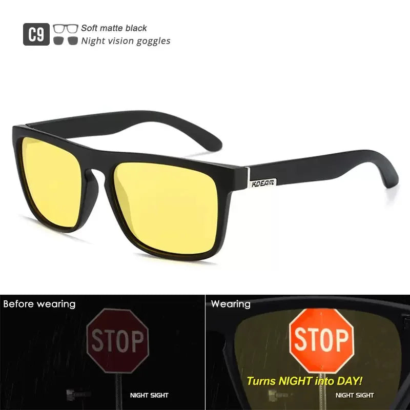 Outdoor Sport Square Myopia Lens Prescription Sunglasses Men Polarized Driving Anti-Glare Myopes Lunettes 0 -0.5 -0.75 Hoz -6.0