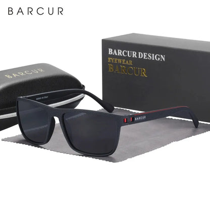 BARCUR Design TR90 napszemüveg férfiaknak, polarizált, könnyű sportnapszemüveg nőknek, szemüveg-kiegészítő, Oculos UVAB védelem