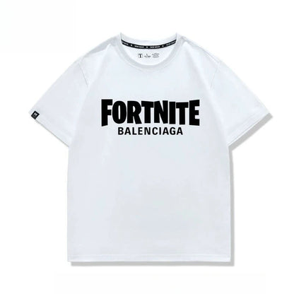 Nowa kreatywna koszulka Fortnite z krótkim rękawem, efektownym nadrukiem cartoon, oddychająca i pochłaniająca pot, dla kobiet i mężczyzn
