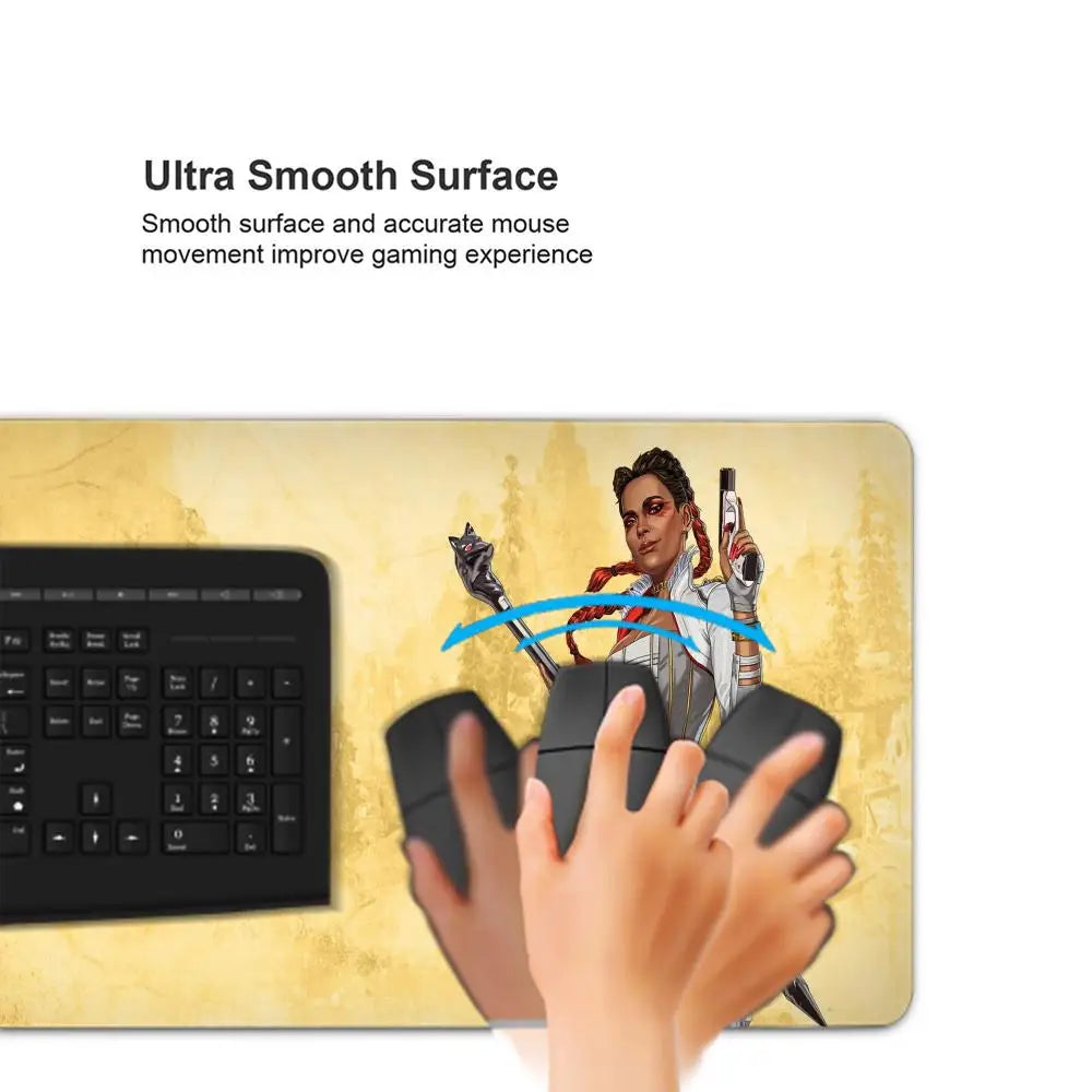 Apex Legends Loba Mobile Custom New Gaming Anime Mousepad Keyboard Accessories Office Desk Mat Game Rubber Anti-slip Mouse Pad