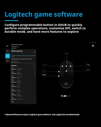 Ασύρματο ποντίκι gaming Logitech G304 LIGHTSPEED, ελαφρύ φορητό ποντίκι με macro, Jedi Survival, FPS, League of Heroes, Eat Chicken