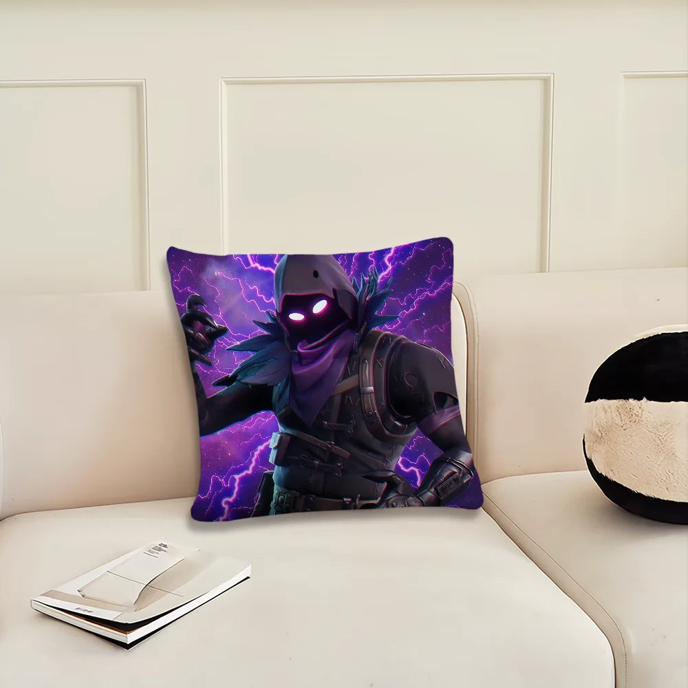 Game F-Fortnite Kissenbezug, dekorativer Kissenbezug für Zimmer, Zuhause, Sofa, Wohnzimmer, Büro und Auto, nordische Schlichtheit