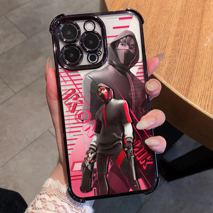 Cartoon Games F-Fortnite-belagt telefoncover til Xiaomi 15T 15 14 13 Poco M7 F7 F4 F5 X7 X6 X5 Pro Ultra 4G 5G med anti-fald-airbag