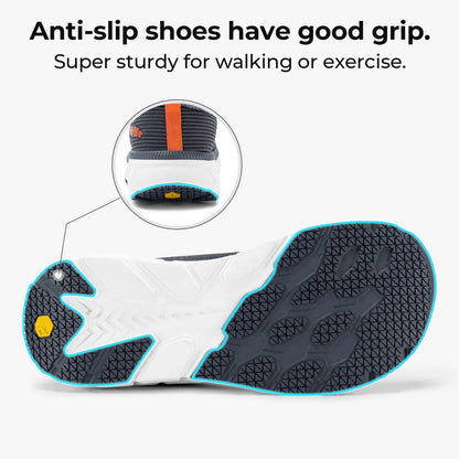 FitVille Men'S Shoes Wide Toe Box Cushioned Extra Wide Width Non Slip Running Shoe Comfortable Lightweight Sneakers For Fat Feet
