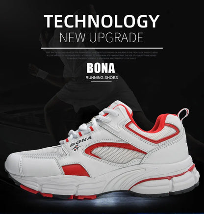 BONA new designers running shoes breathable outdoor sports shoes women lightweight sneakers ladies comfort athletic shoes