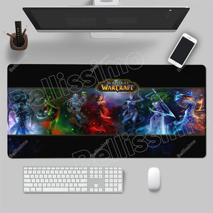 World Of Warcraft 90x40 Large Gaming Mouse Pad Game Desk Play Pad for Csgo Natural Rubber Mat Grande Gamer Xxl Computer Mousepad