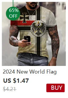Short Sleeve Men's Wolves Graphic Print Crew Neck Tee for Summer Outdoor