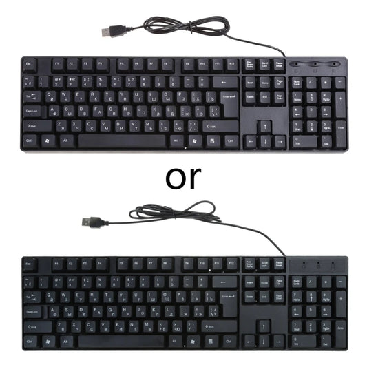 Ergonomic USB PC Computer Keyboard, Russian Keyboard / English Keyboard DropShipping