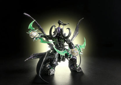 World of Warcraft Handheld Black Devil Hunter Illidan Fury Wind Ornament Lich King Arthas Model Boy